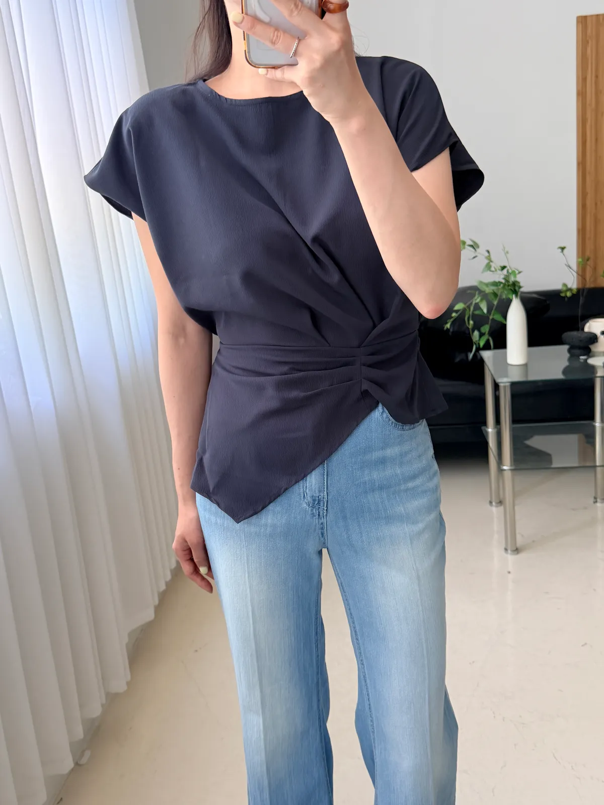 레직기 부츠컷 롱 데님청바지 상세 이미지 15