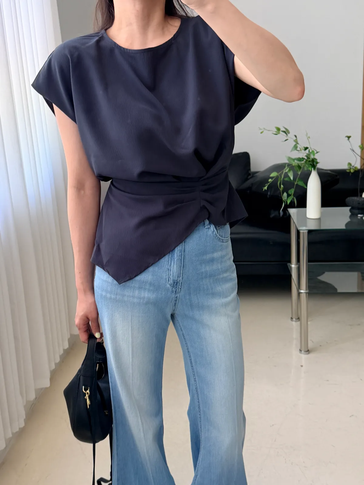 레직기 부츠컷 롱 데님청바지 상세 이미지 2