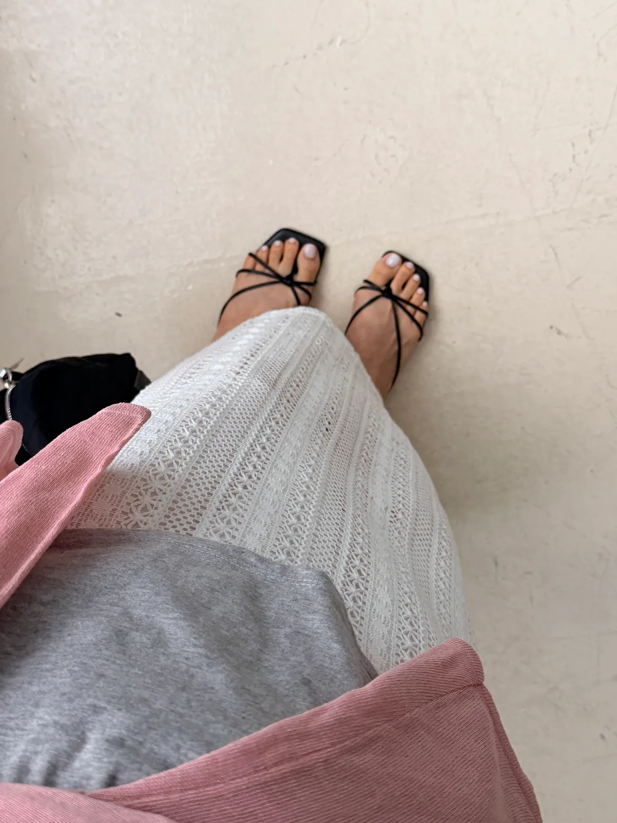 자가드 맥시 트임 롱스커트 상세 이미지 3