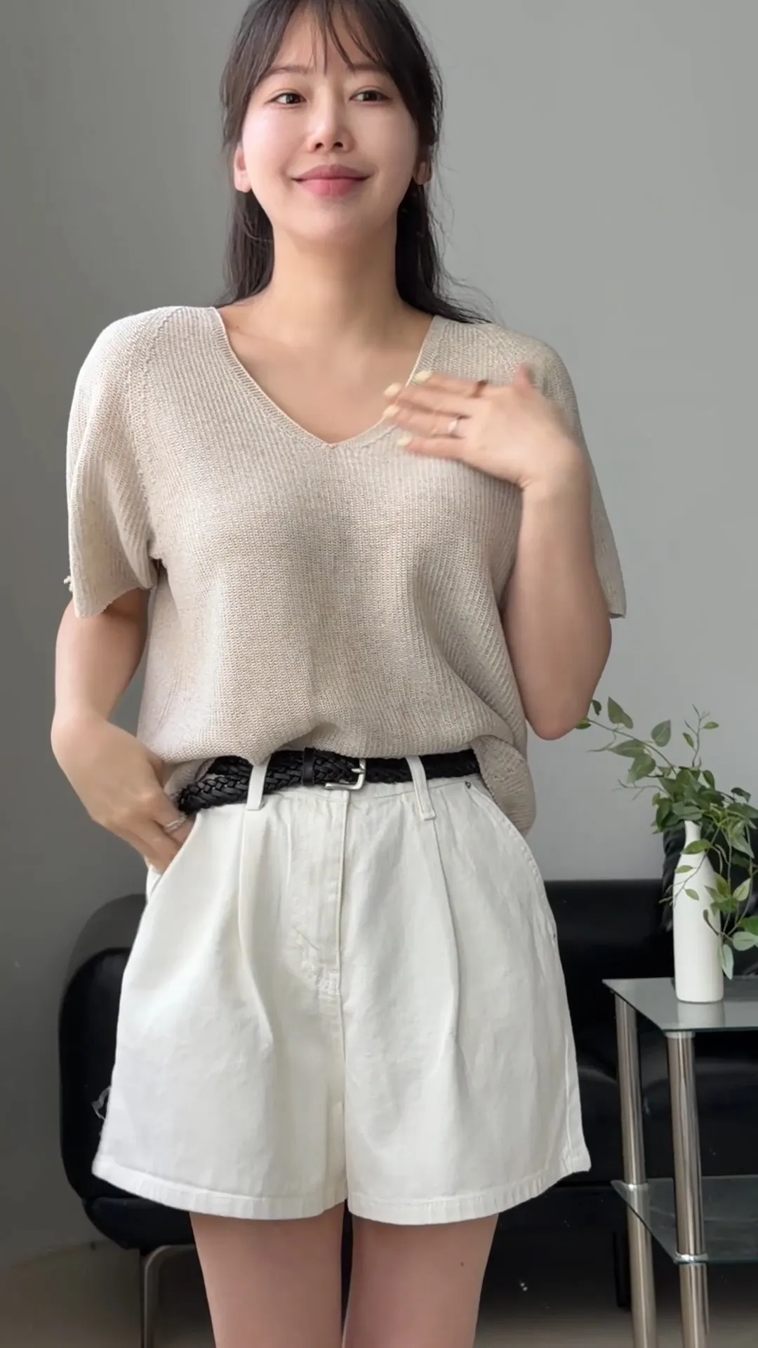 홀가 썸머 트임 니트 상세 이미지 18