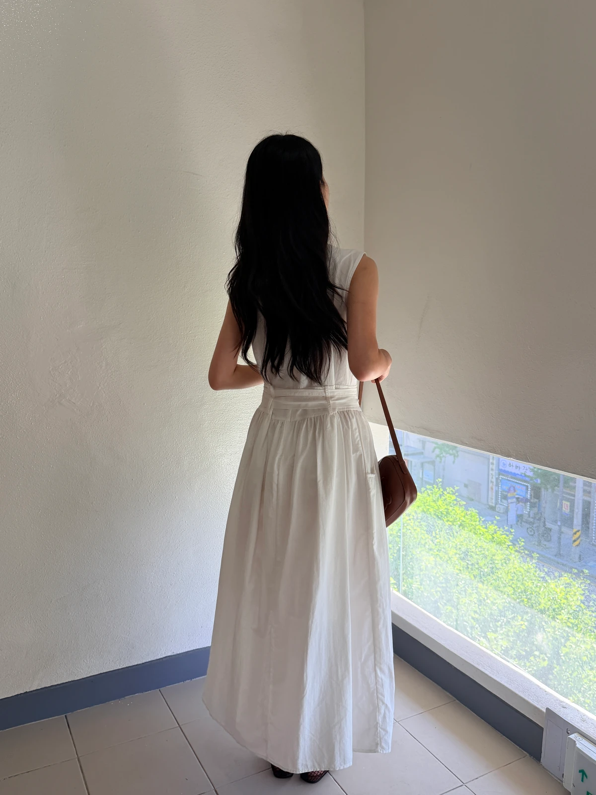 나시 끈 A라인 바스락 롱원피스 (배송18일부터) 상세 이미지 20