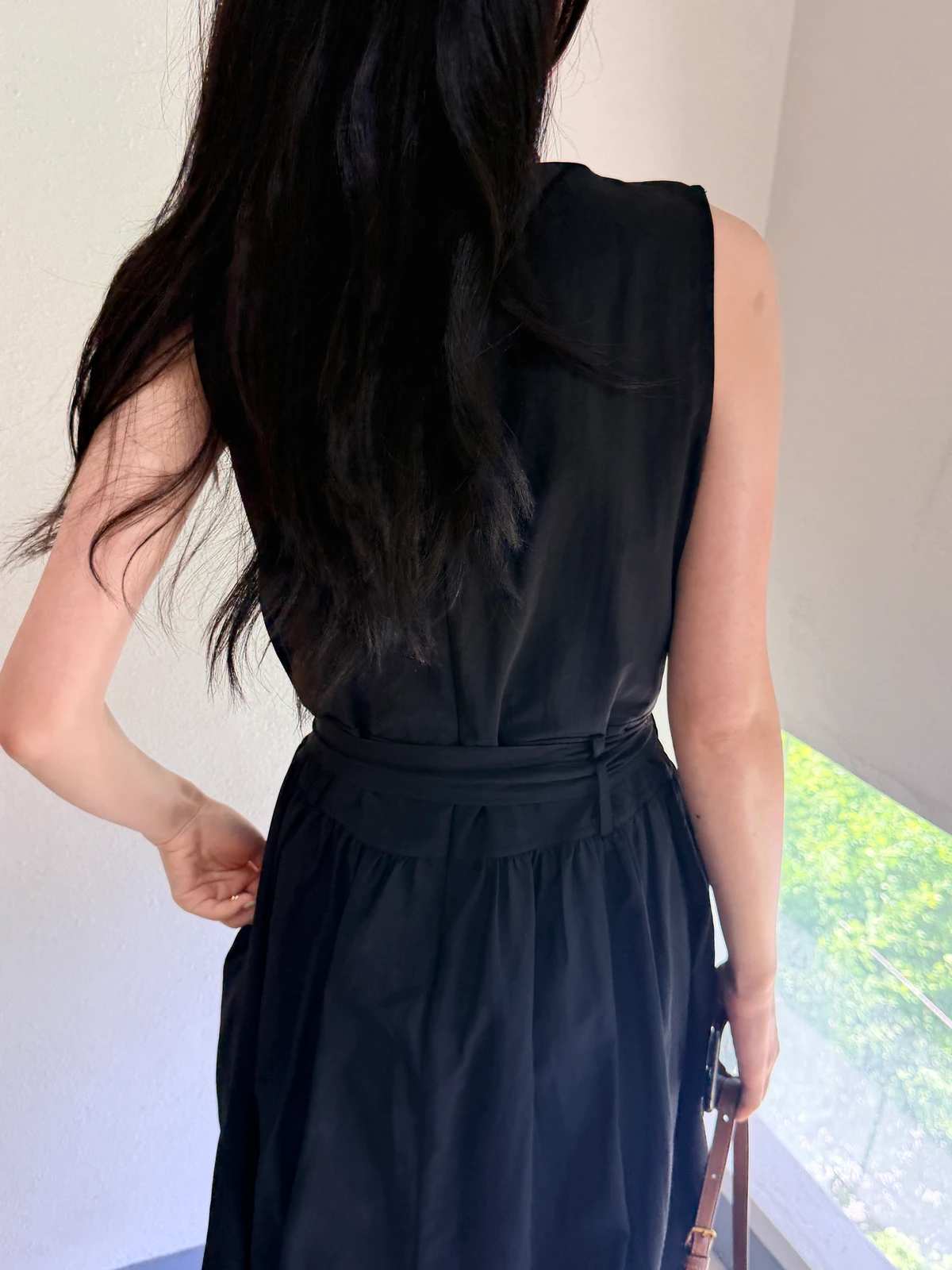 나시 끈 A라인 바스락 롱원피스 (배송18일부터) 상세 이미지 34