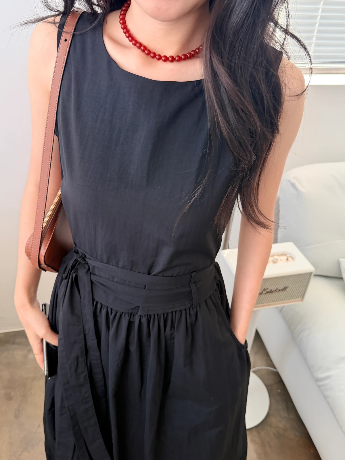 나시 끈 A라인 바스락 롱원피스 (배송18일부터) 상세 이미지 39