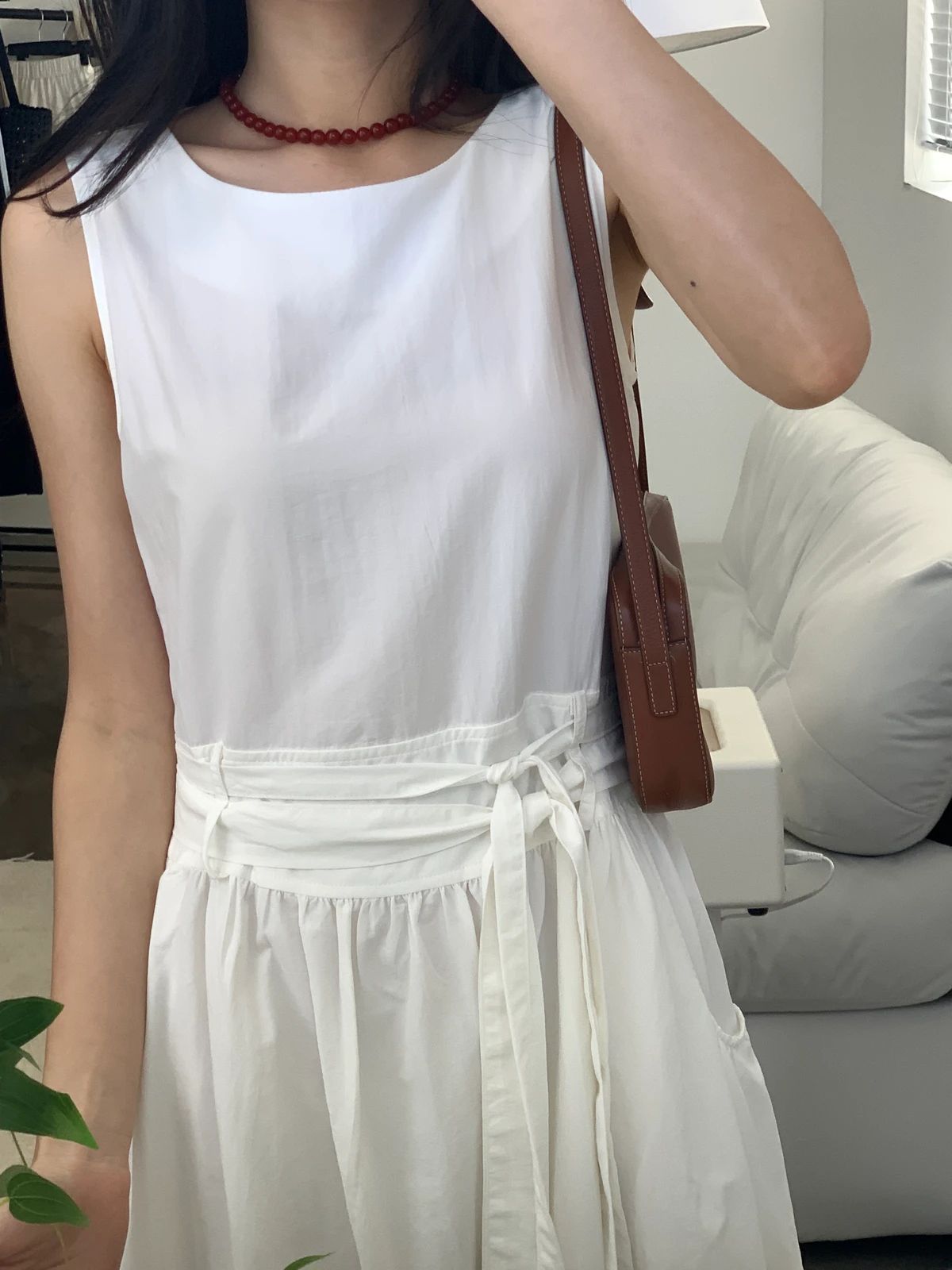 나시 끈 A라인 바스락 롱원피스 (배송18일부터) 상세 이미지 44