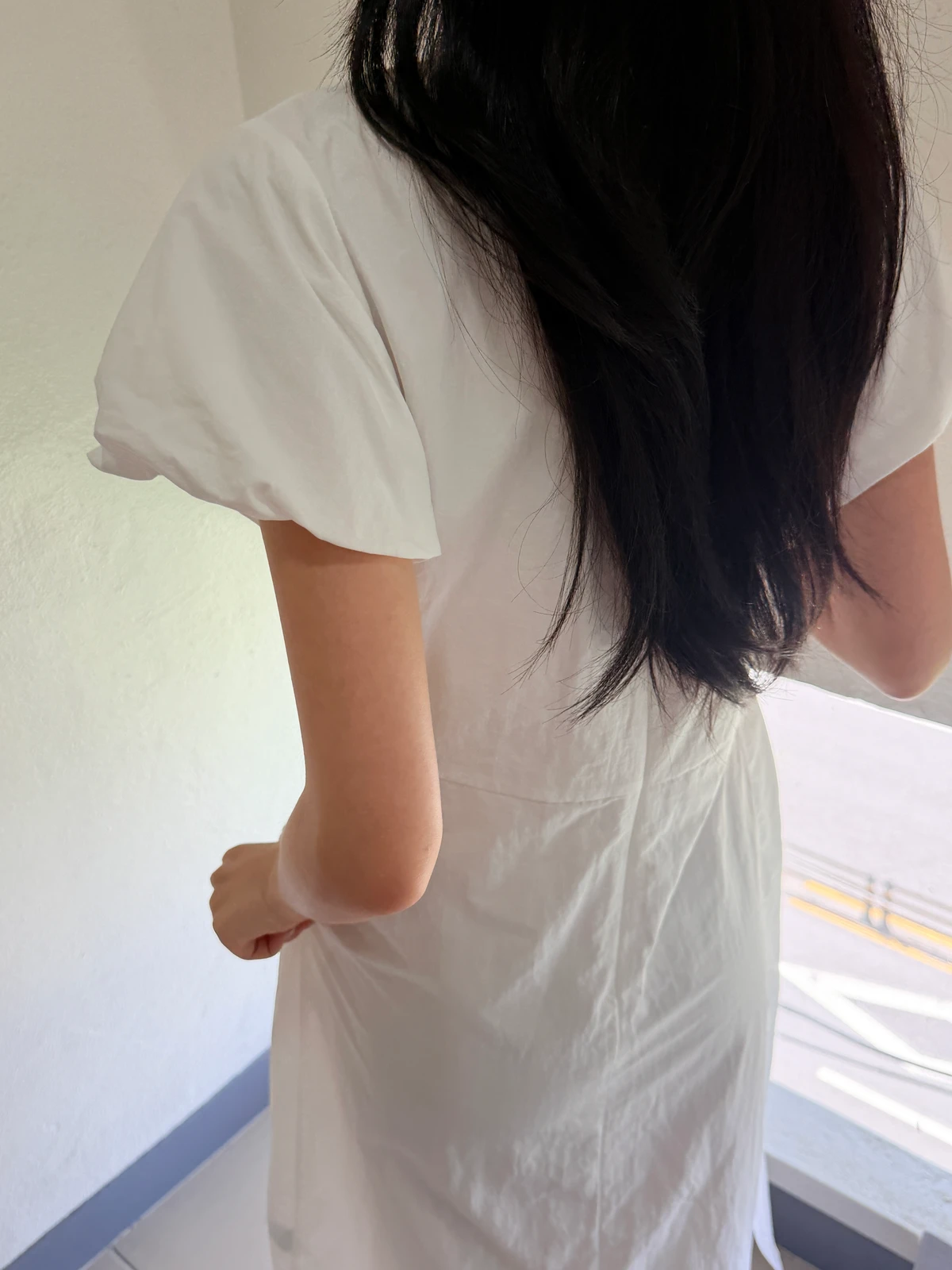 퍼프 바스락 고리 롱원피스  상세 이미지 11