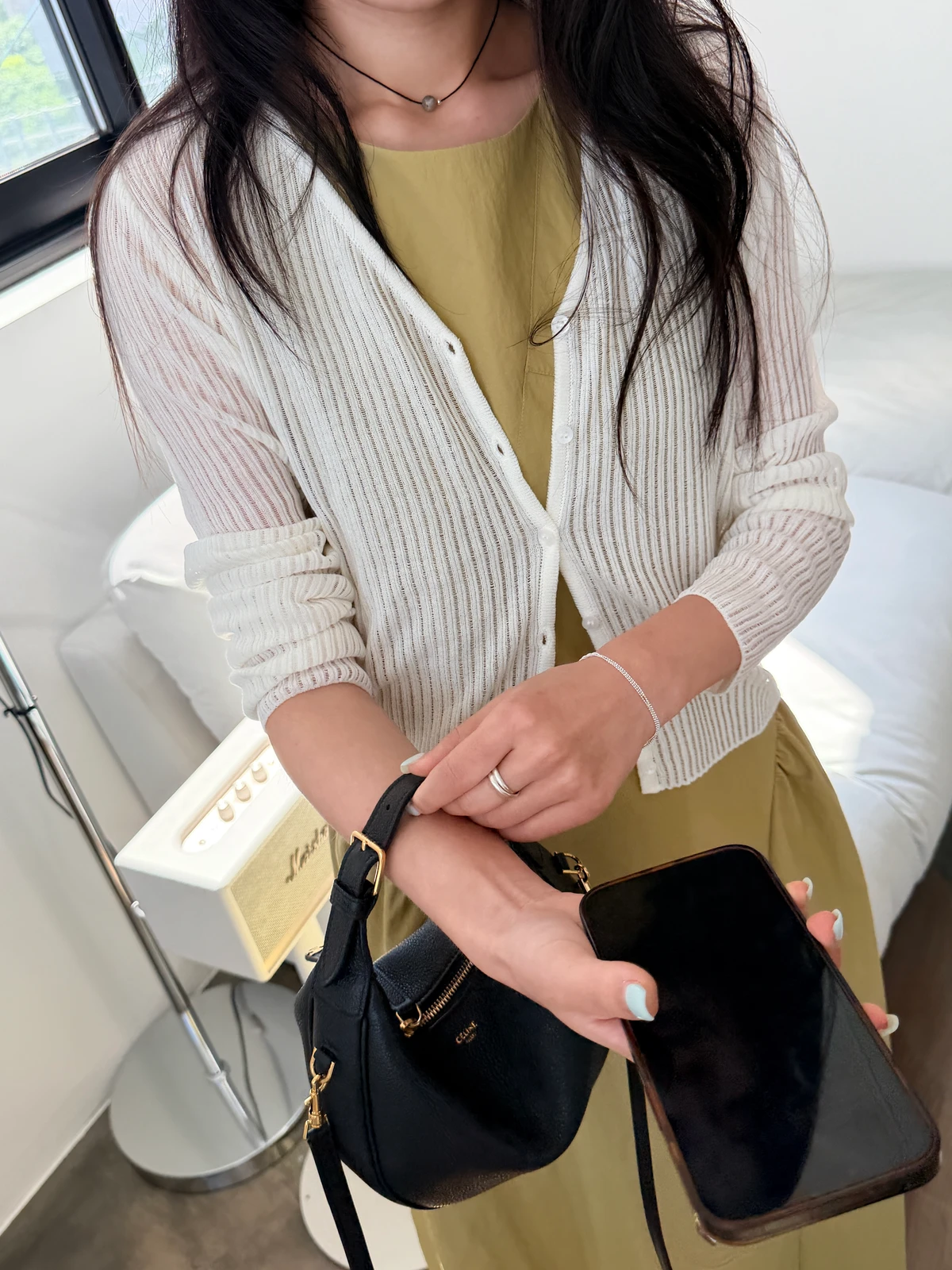 골지 썸머 스카시 니트 가디건 상세 이미지 35
