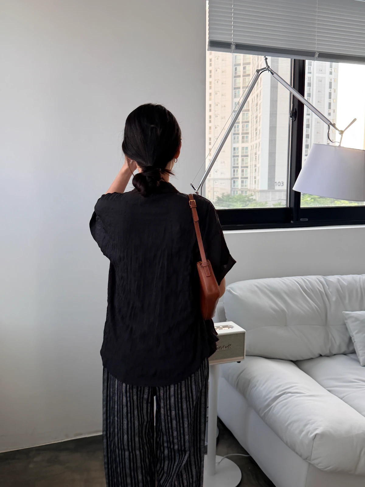 주름 오버핏 썸머 반팔셔츠 상세 이미지 30