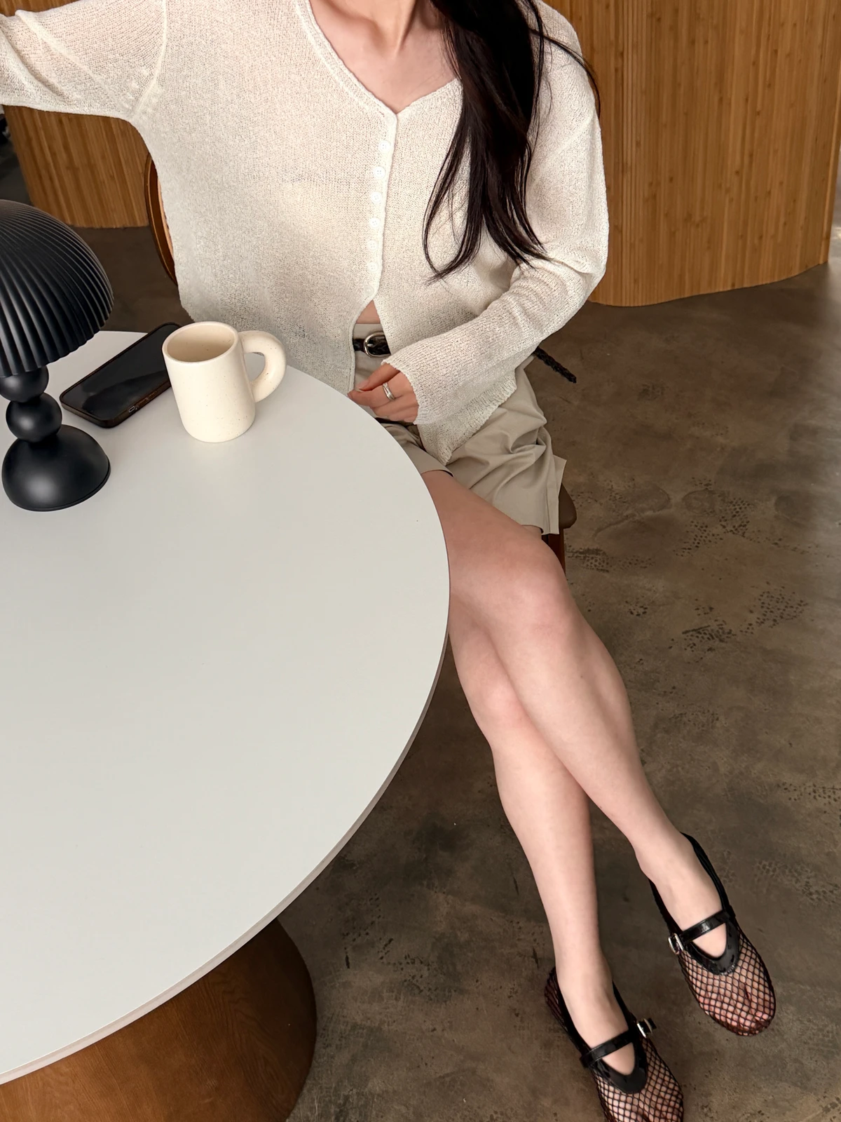부클 트임 루즈핏 가디건 상세 이미지 17