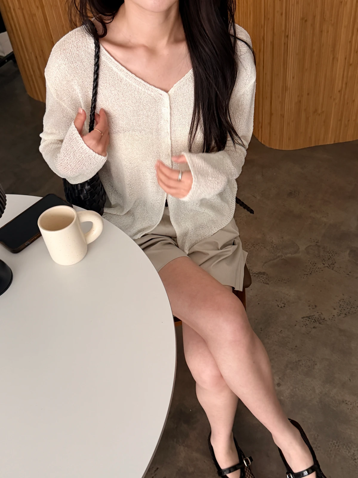 부클 트임 루즈핏 가디건 상세 이미지 19