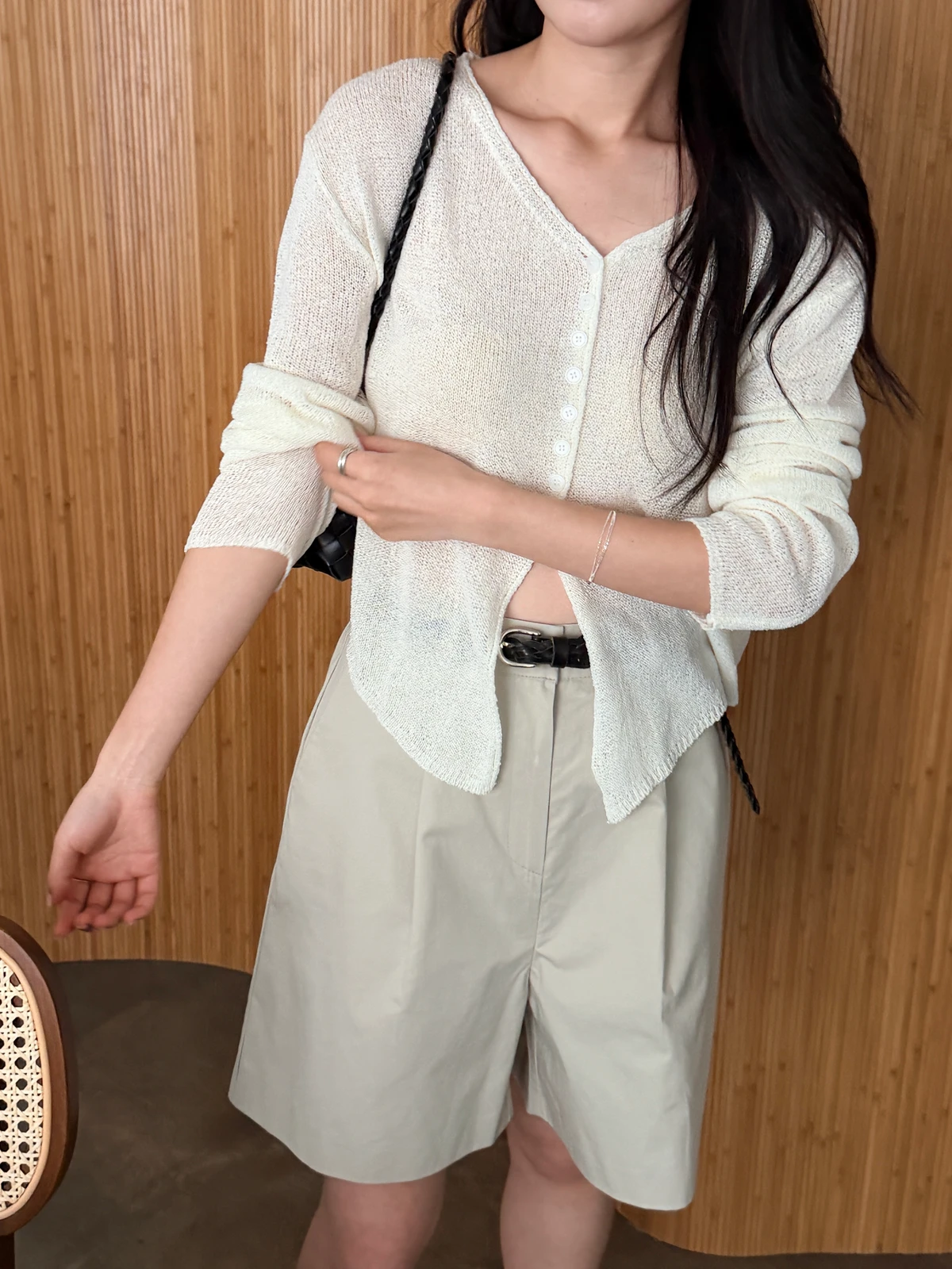부클 트임 루즈핏 가디건 상세 이미지 41