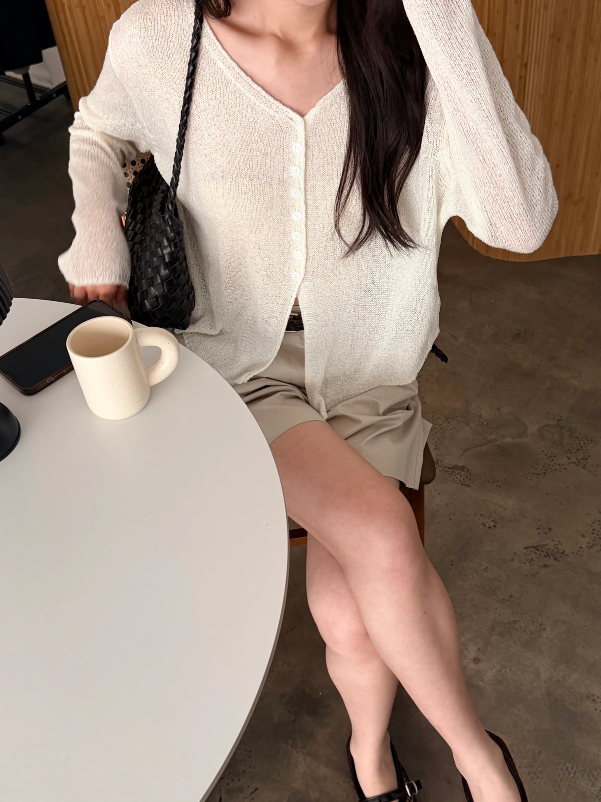 부클 트임 루즈핏 가디건 상세 이미지 34
