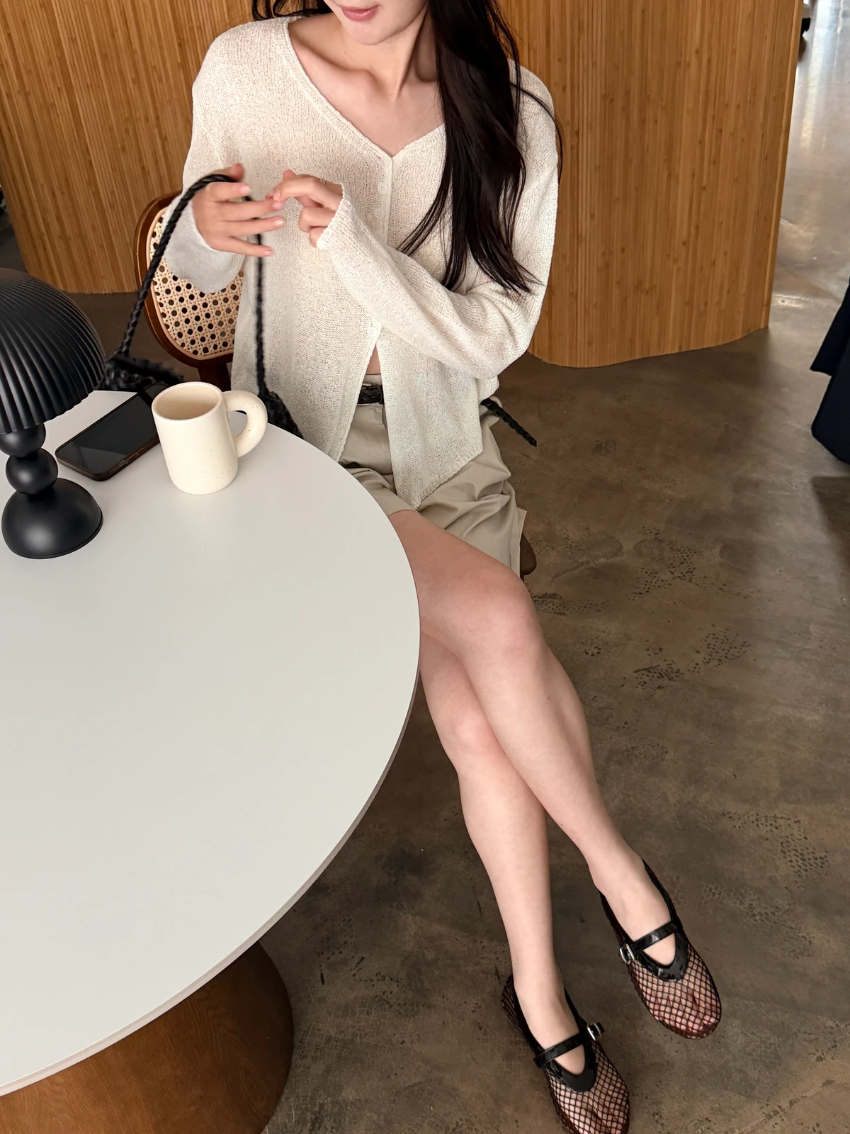 부클 트임 루즈핏 가디건 상세 이미지 35