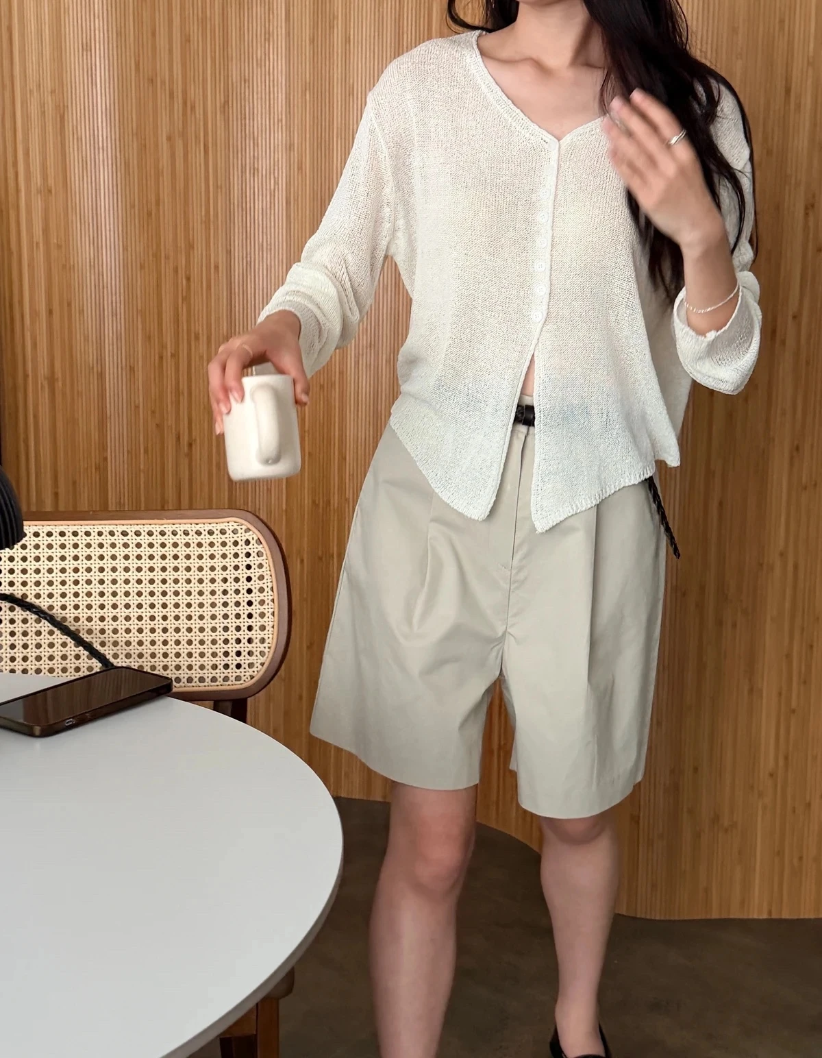 부클 트임 루즈핏 가디건 상세 이미지 32