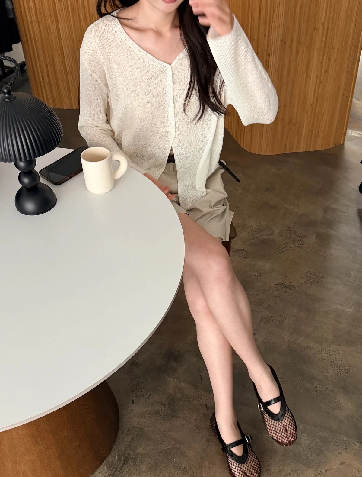 부클 트임 루즈핏 가디건 상세 이미지 15