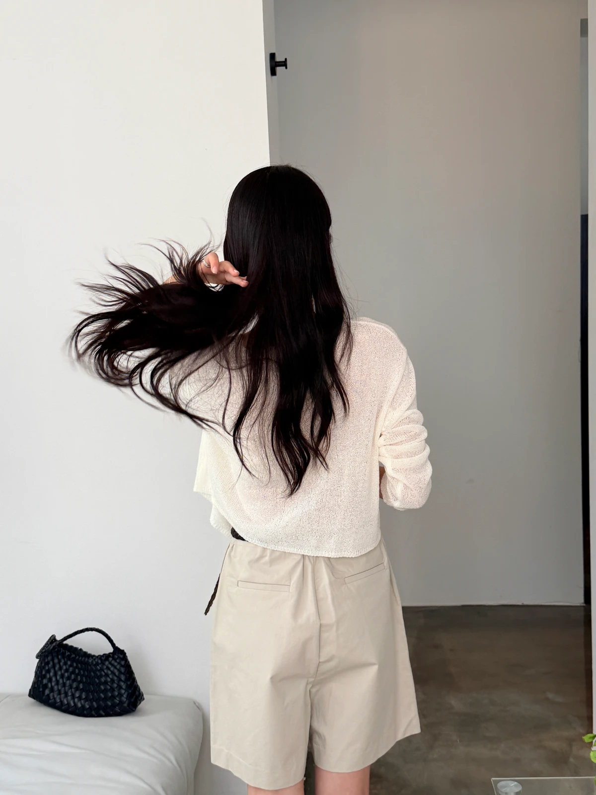 허리밴딩 4부 핀턱 팬츠  상세 이미지 11