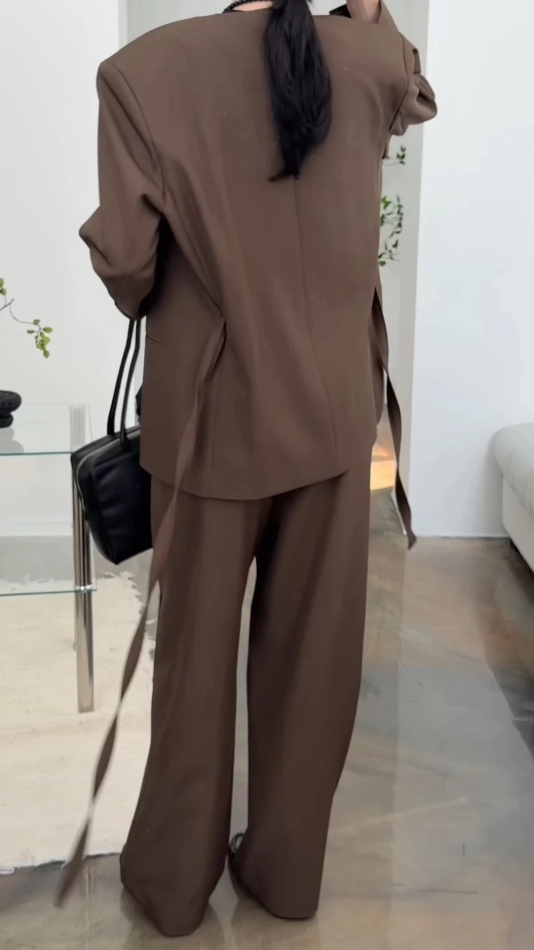 노카라 프리미엄 셋업 오버핏 자켓 상세 이미지 20