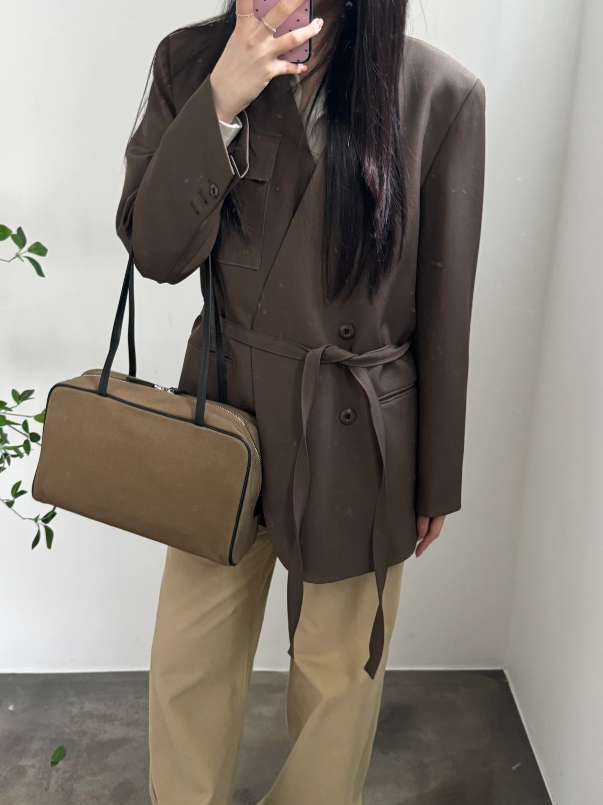 노카라 프리미엄 셋업 오버핏 자켓 상세 이미지 4