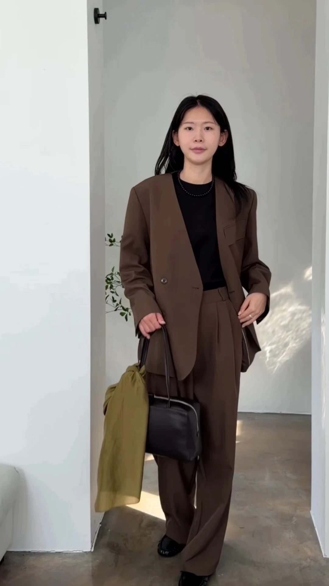 노카라 프리미엄 셋업 오버핏 자켓 상세 이미지 12