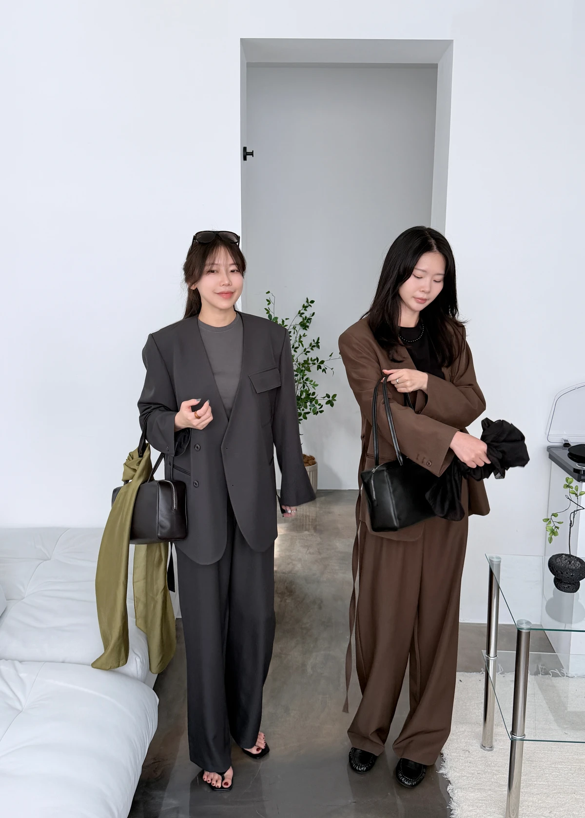프리미엄 셋업 와이드 슬랙스 상세 이미지 15