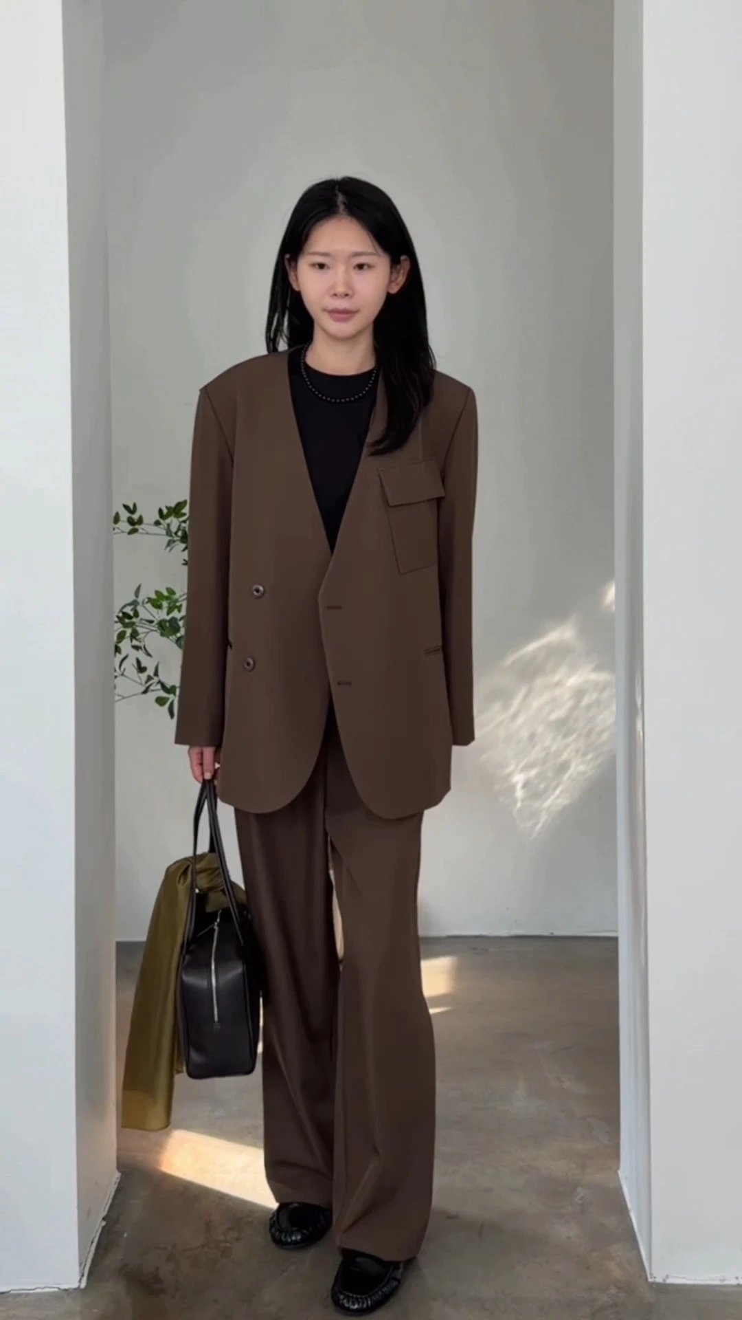 프리미엄 셋업 와이드 슬랙스 상세 이미지 20