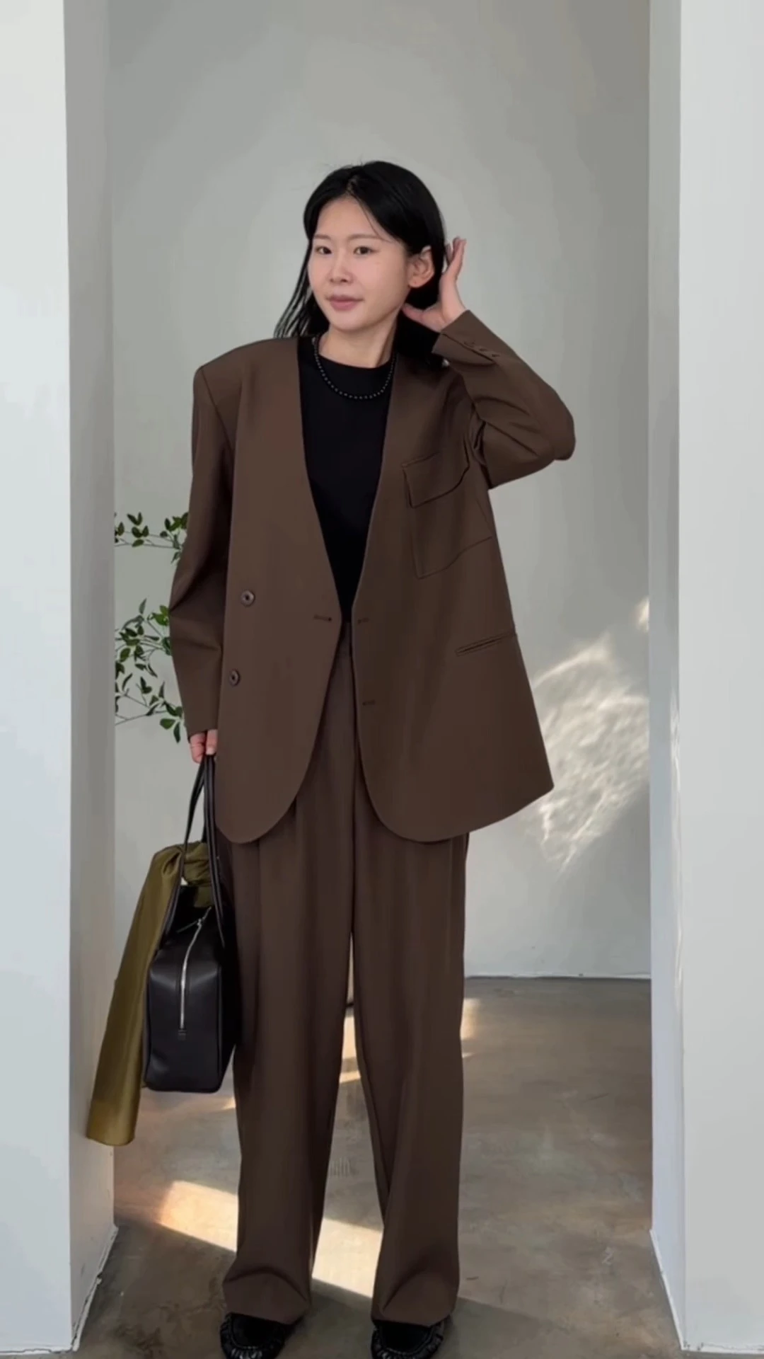 프리미엄 셋업 와이드 슬랙스 상세 이미지 22