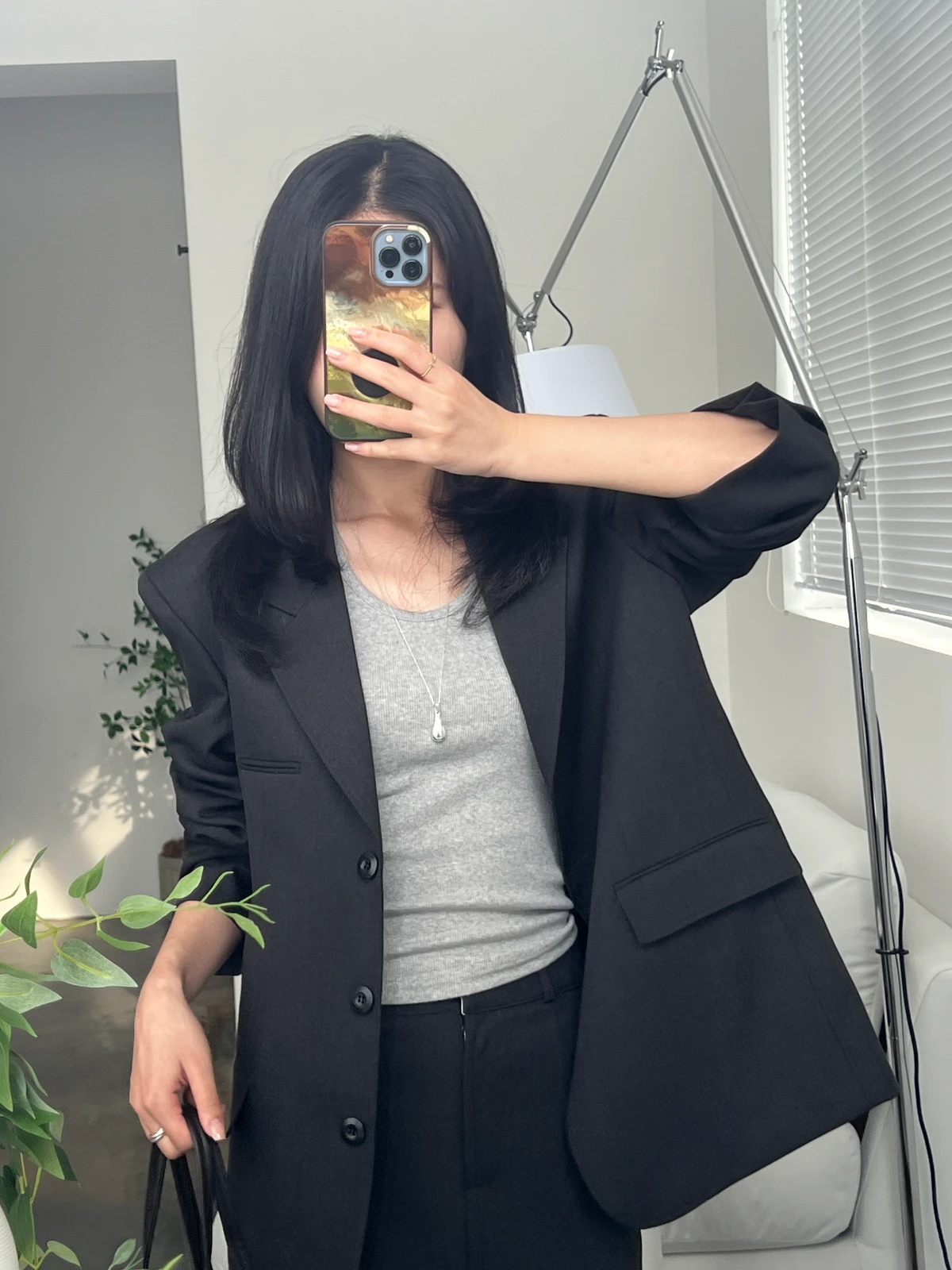 프리미엄 렌 루즈핏 셋업자켓 상세 이미지 2