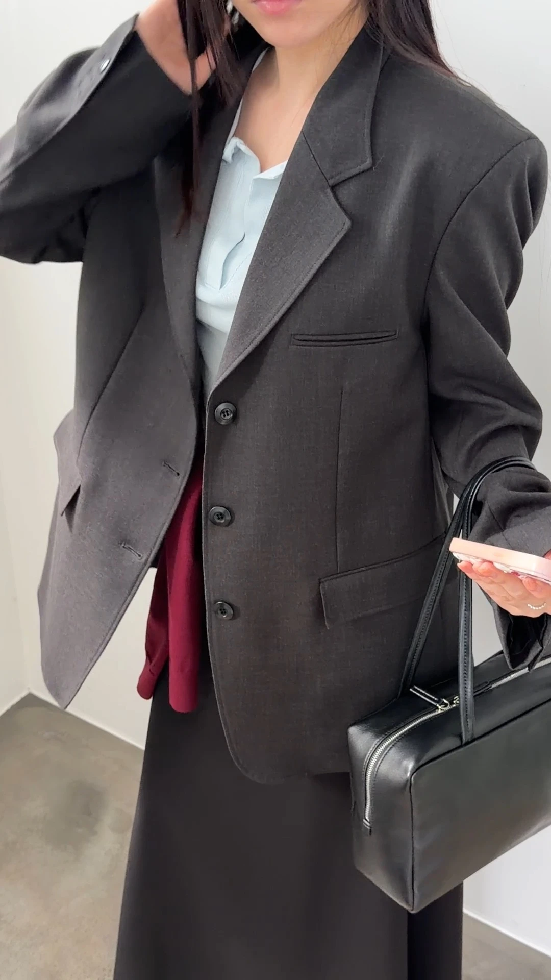 프리미엄 렌 루즈핏 셋업자켓 상세 이미지 31