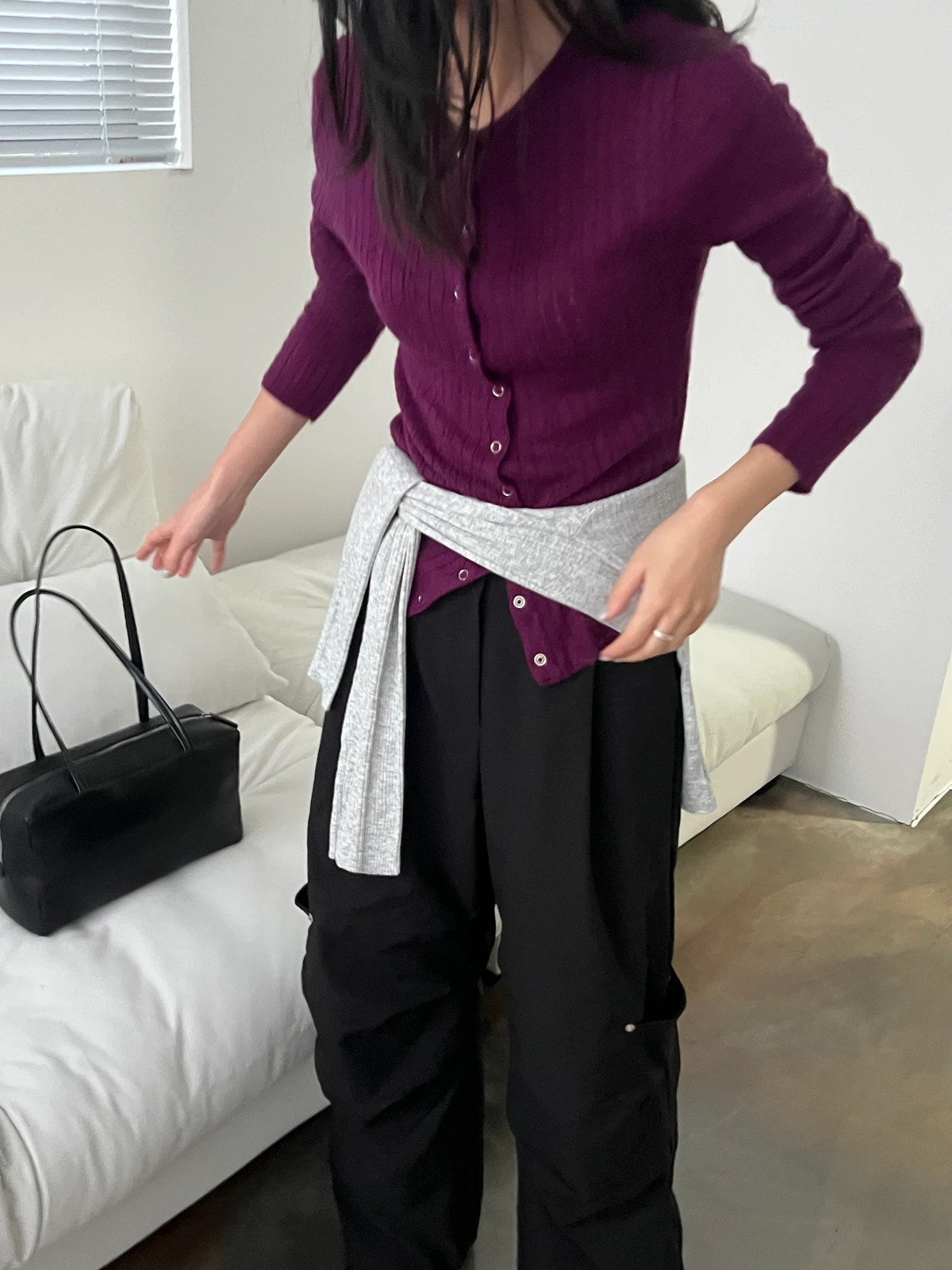 어반 롱 와이드 핀턱 팬츠 상세 이미지 5