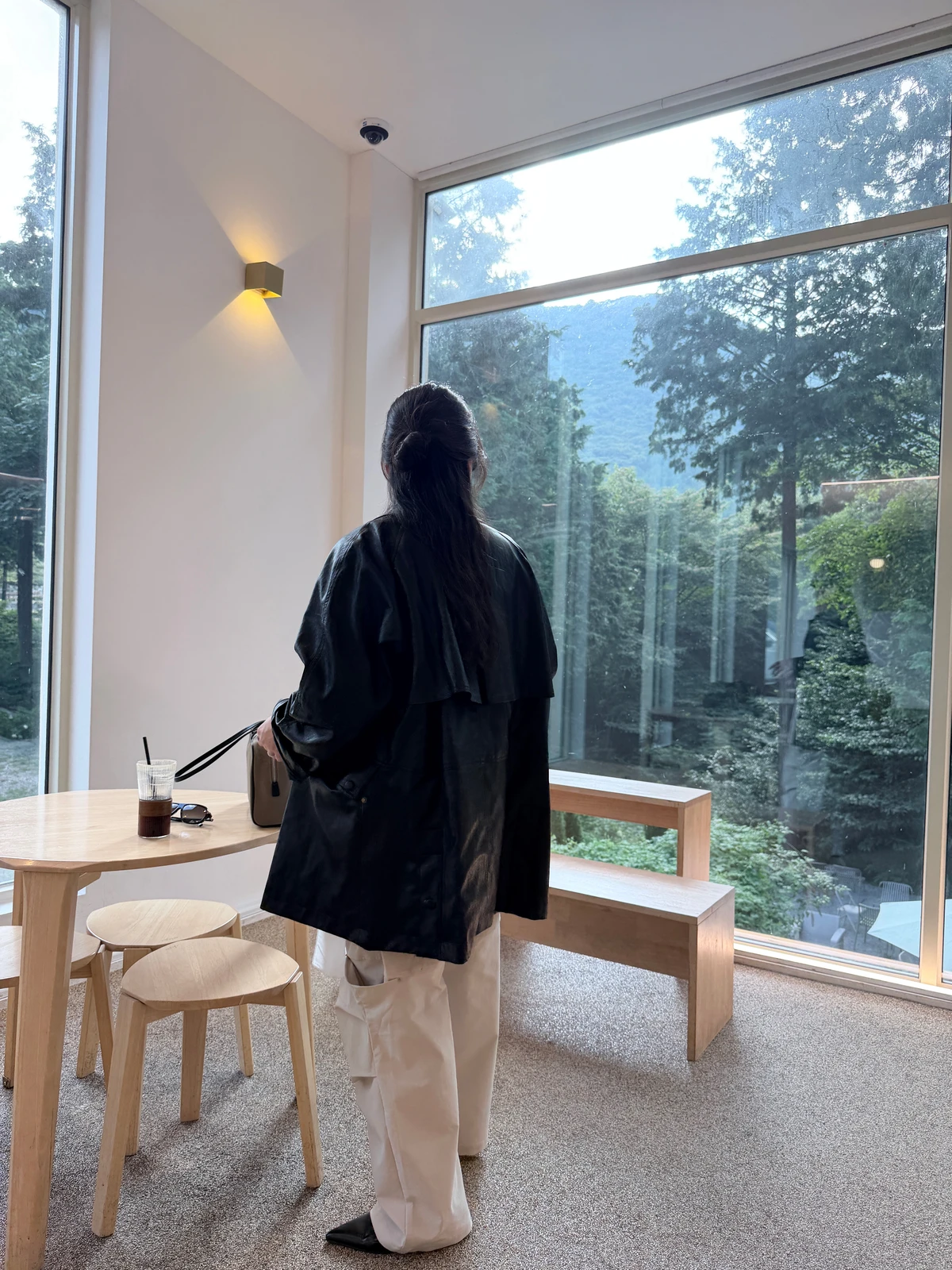 날개 하프 오버핏 레더자켓  상세 이미지 5