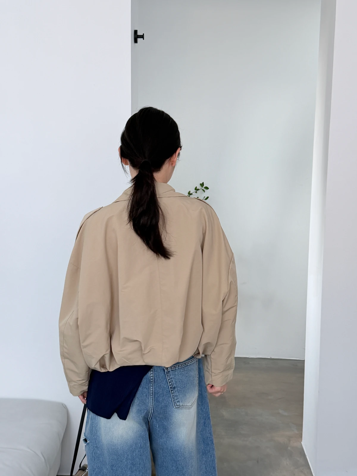 벌룬 크롭 블루종 점퍼 상세 이미지 11