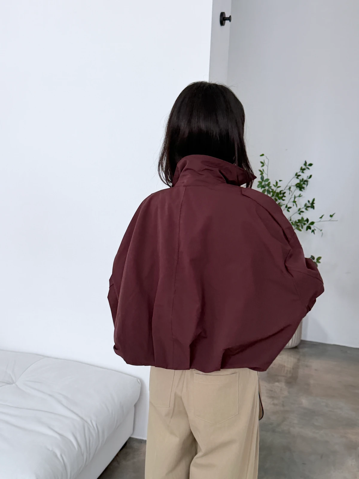 벌룬 크롭 블루종 점퍼 상세 이미지 18