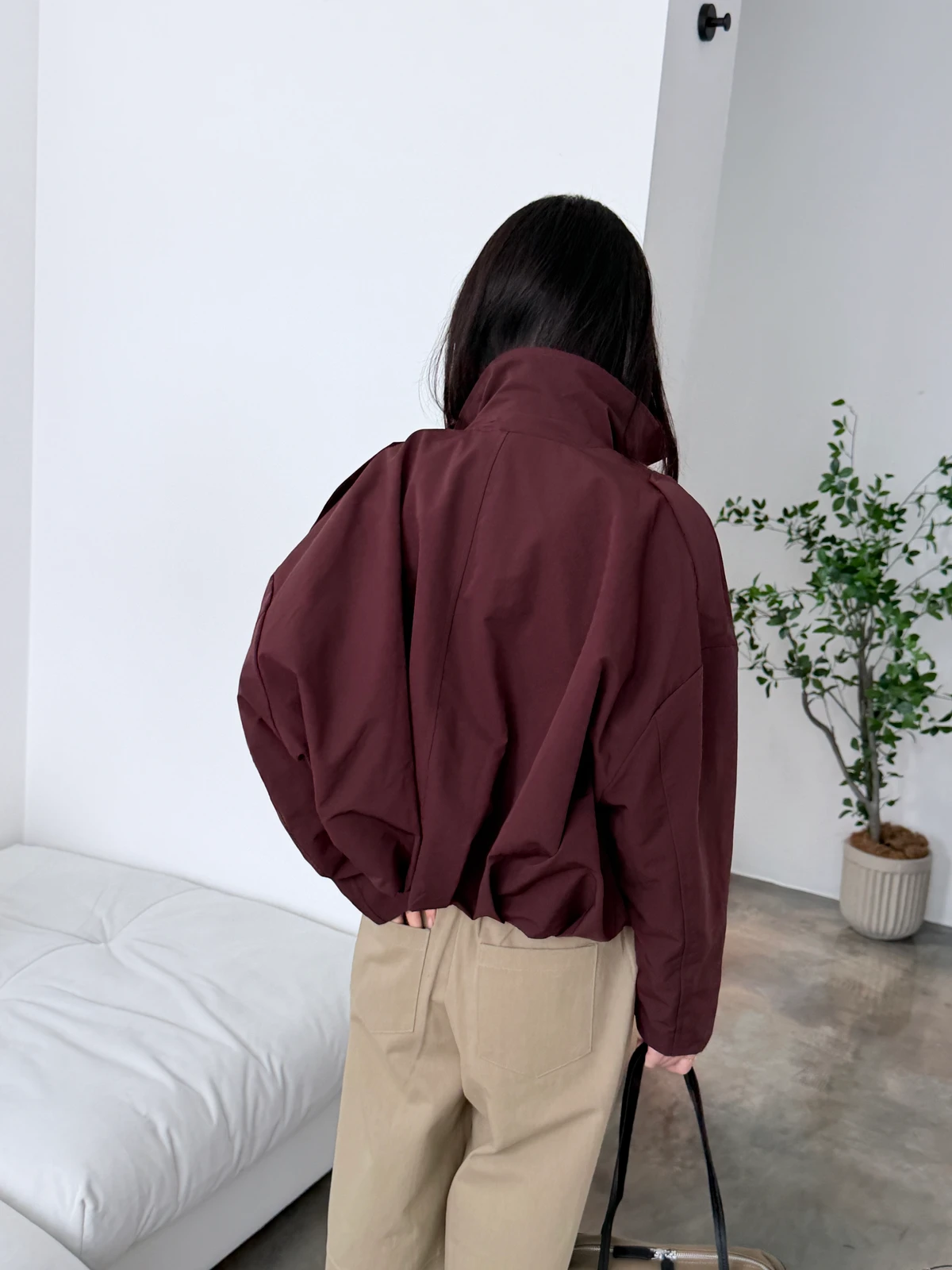 벌룬 크롭 블루종 점퍼 상세 이미지 20