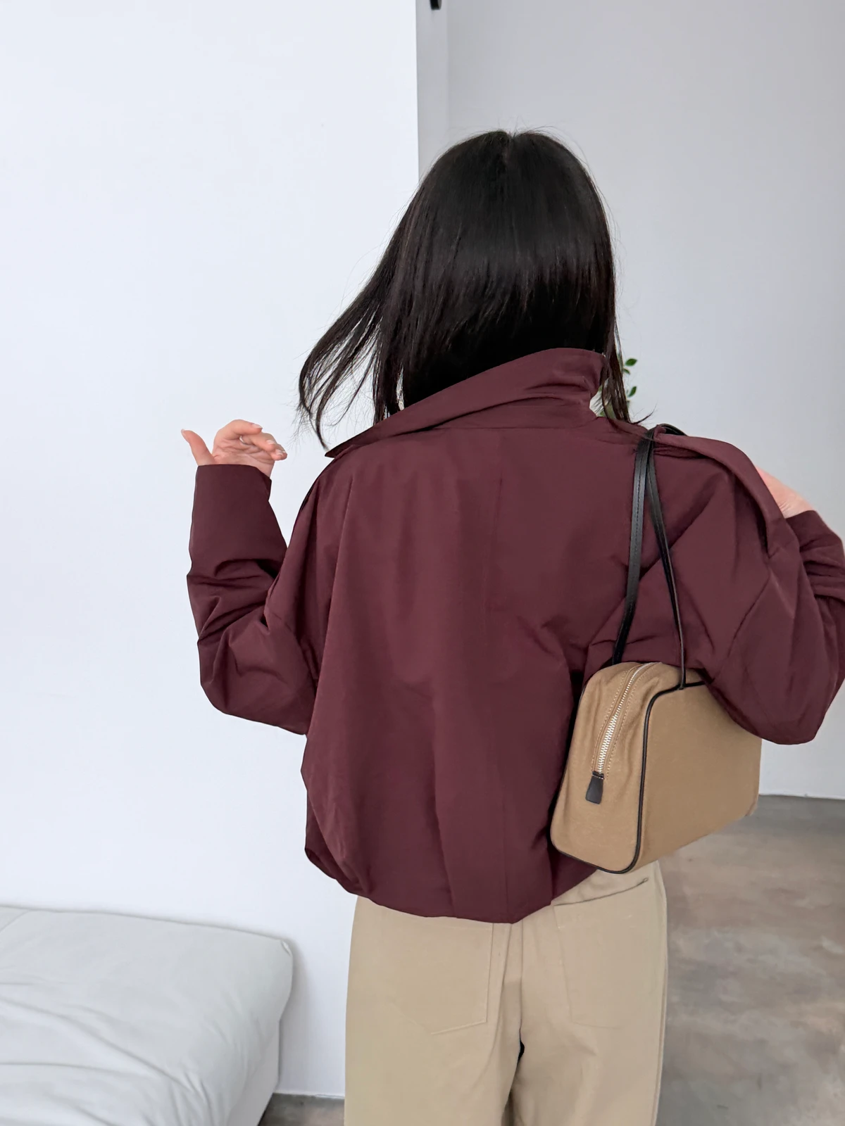 벌룬 크롭 블루종 점퍼 상세 이미지 21
