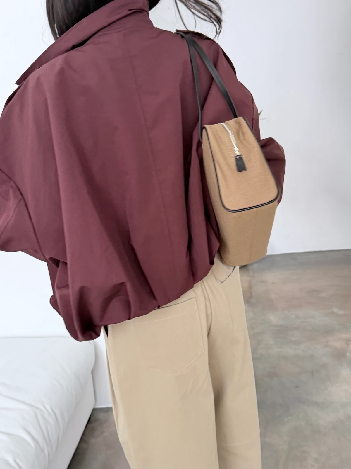 벌룬 크롭 블루종 점퍼 상세 이미지 22