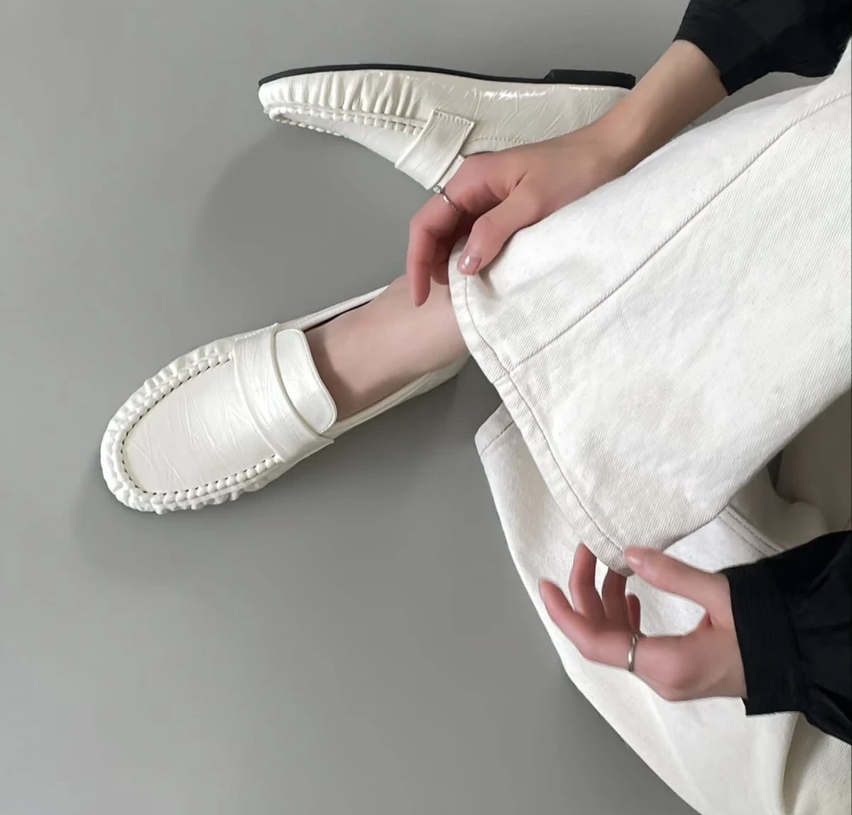심플 주름 포인트 로퍼  상세 이미지 10