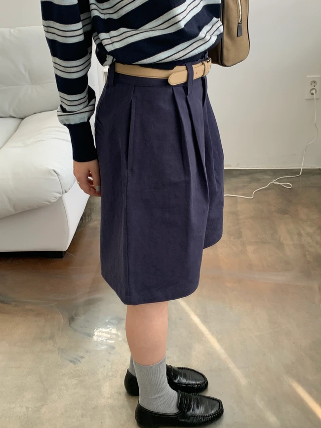 심플 주름 포인트 로퍼  2