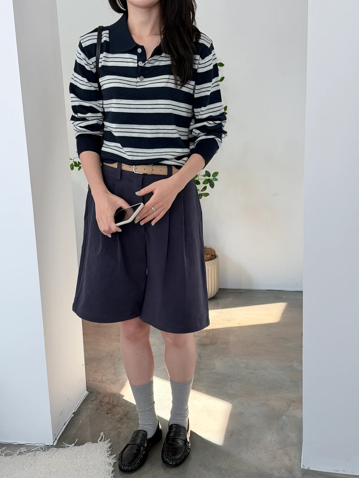 심플 주름 포인트 로퍼  상세 이미지 7