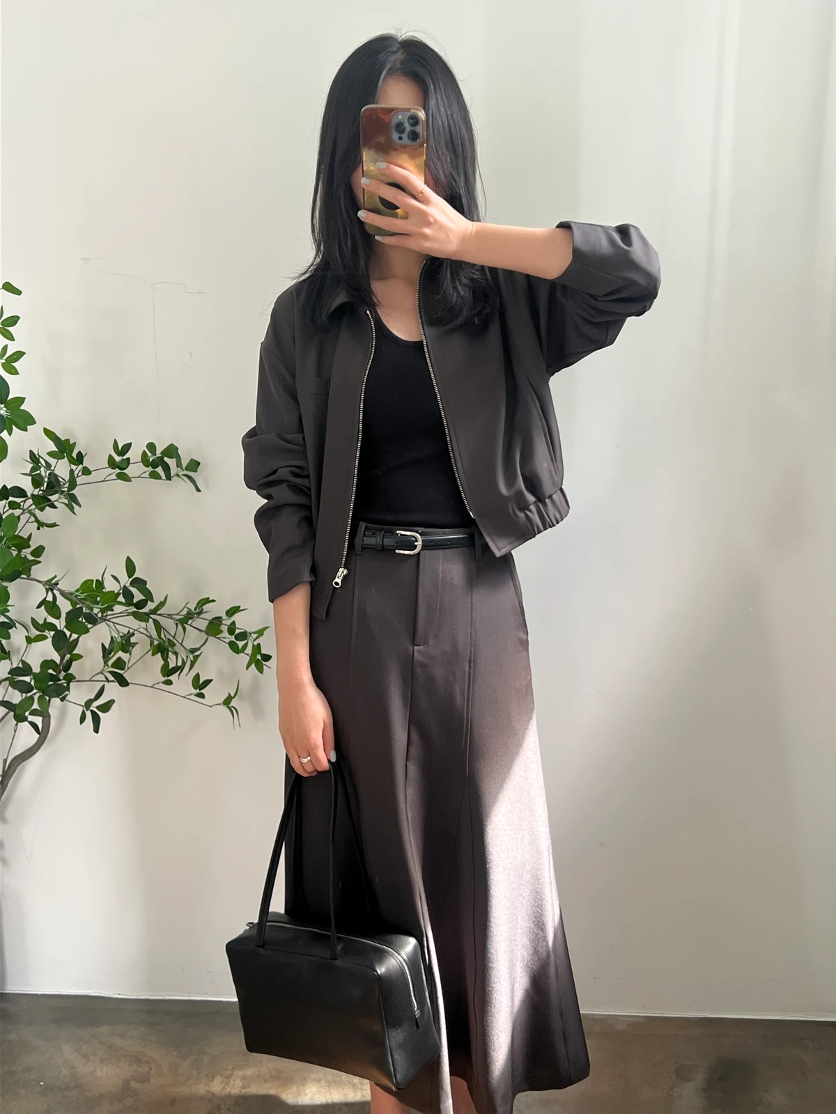 집업 카라 투피스 셋업 자켓  상세 이미지 2