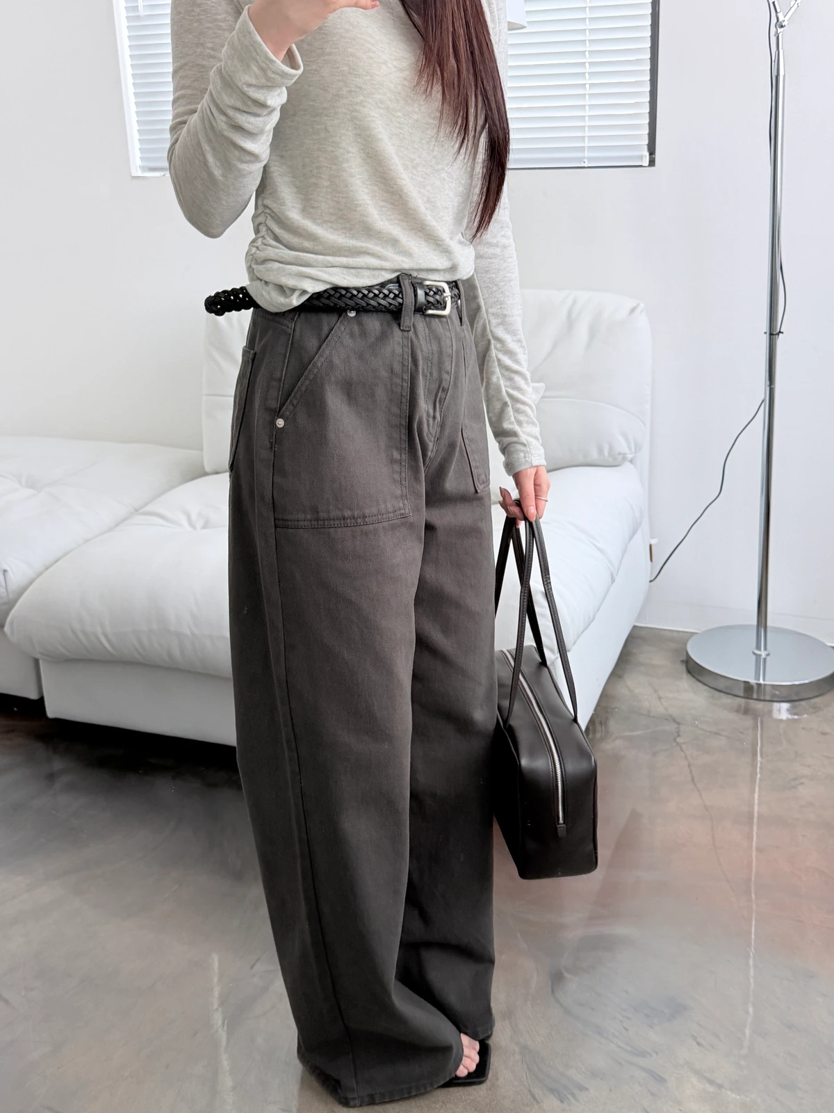라네 드레이프 티셔츠 상세 이미지 6