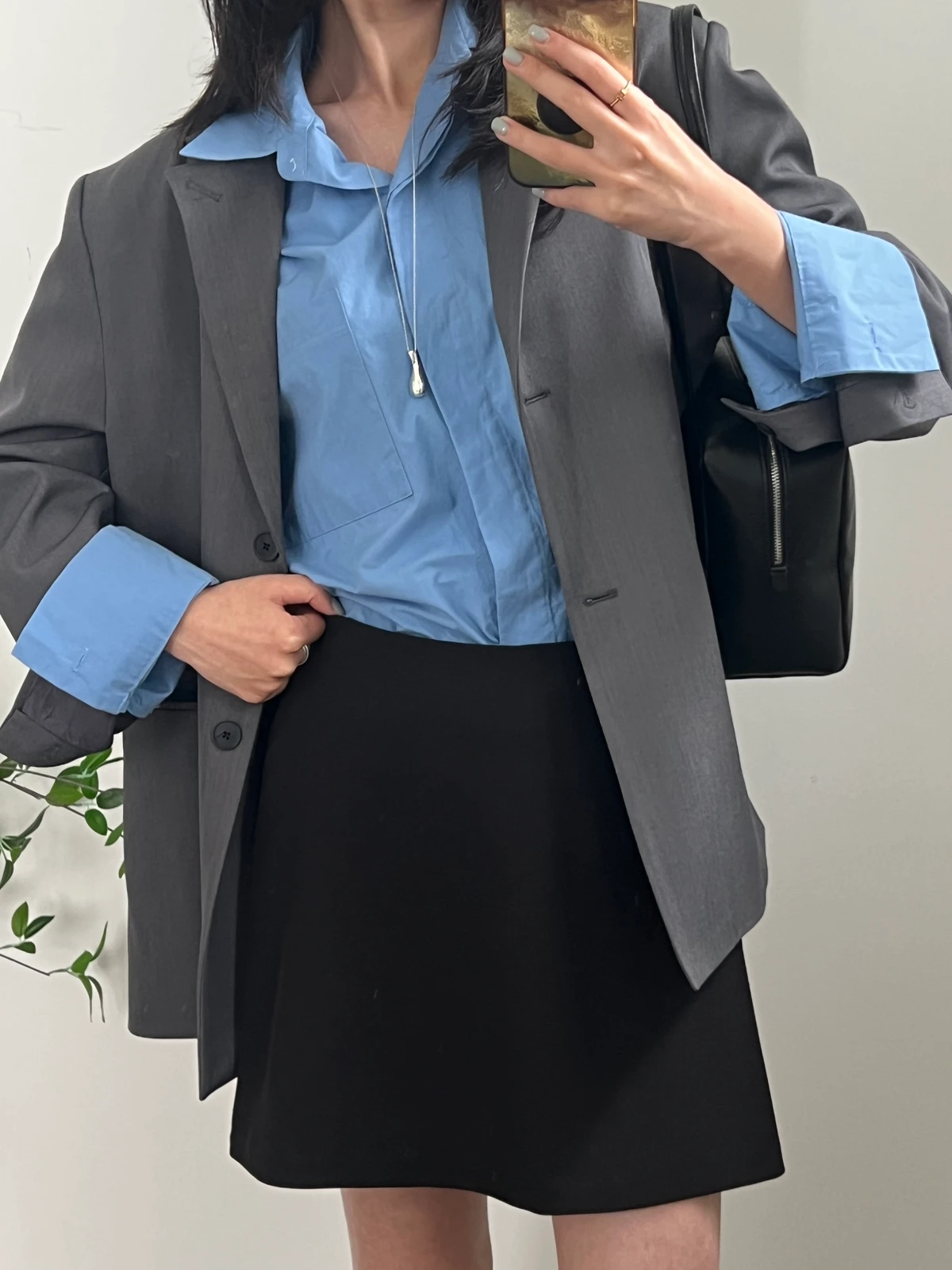 백 슬릿 라인 자켓 상세 이미지 1