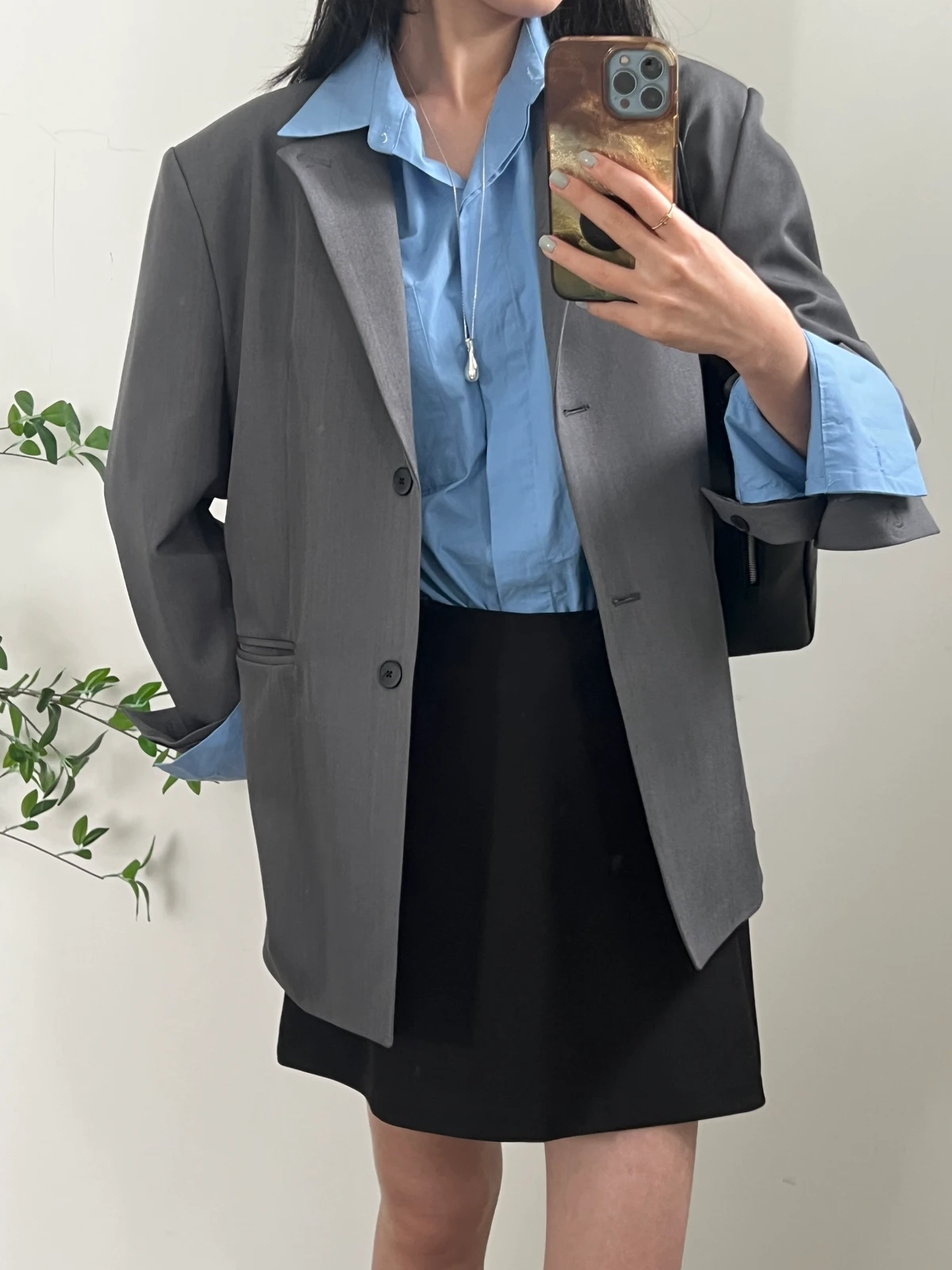 백 슬릿 라인 자켓 상세 이미지 2