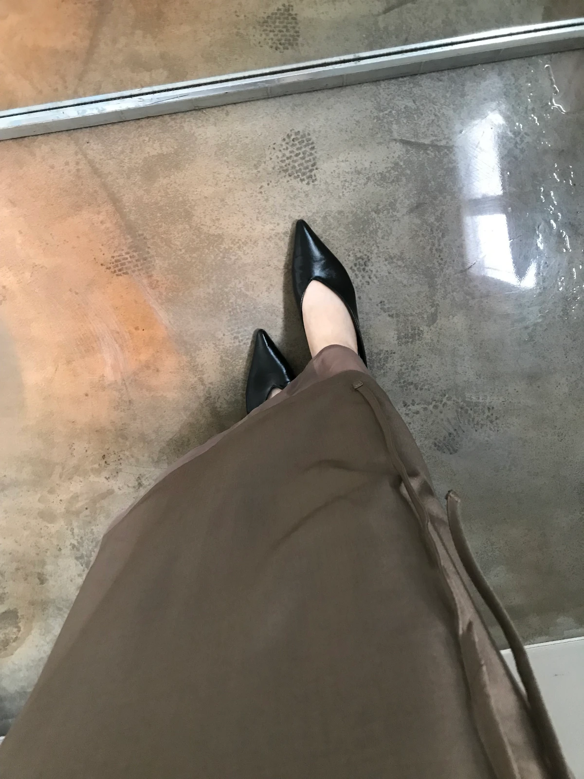 쉬폰 고퀄리티 리본 롱스커트 상세 이미지 11