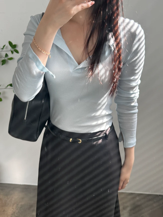 슬림 베이직 카라티 