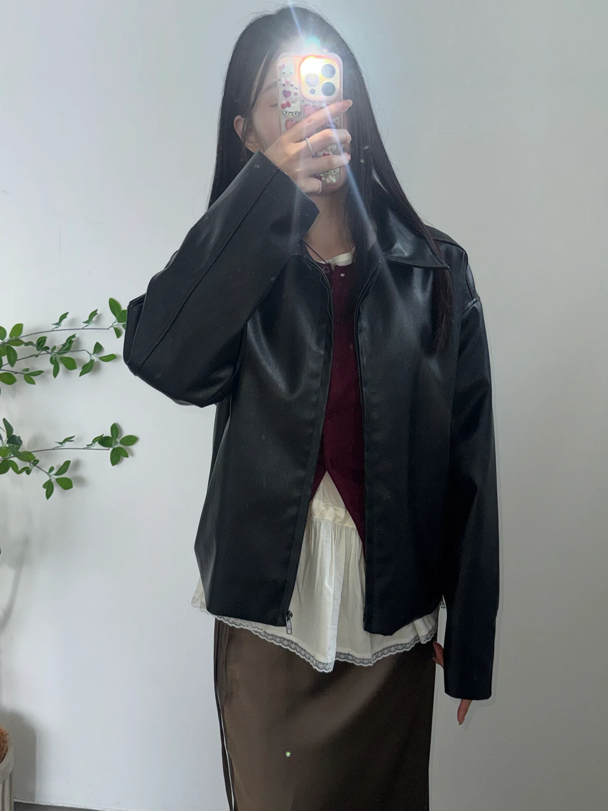 레더 심플 라이드자켓 상세 이미지 12