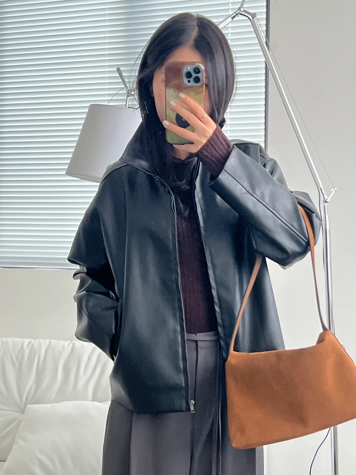 레더 심플 라이드자켓 상세 이미지 21