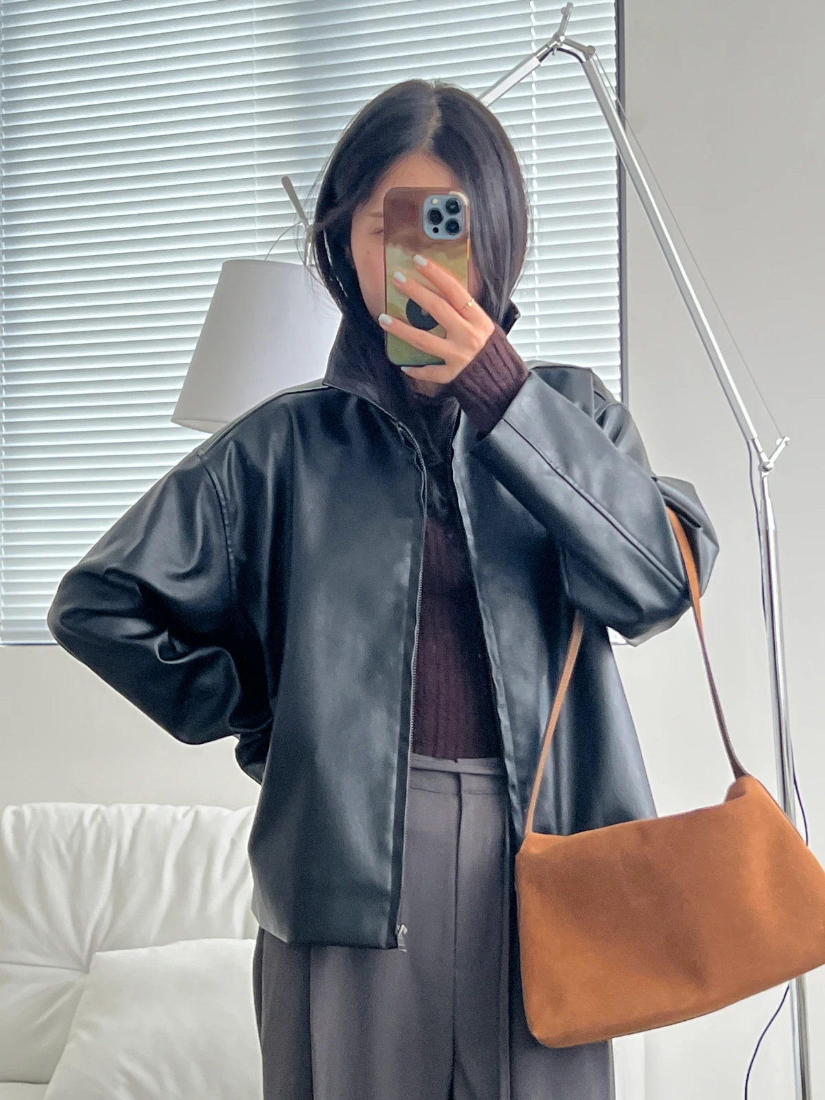 레더 심플 라이드자켓 상세 이미지 23