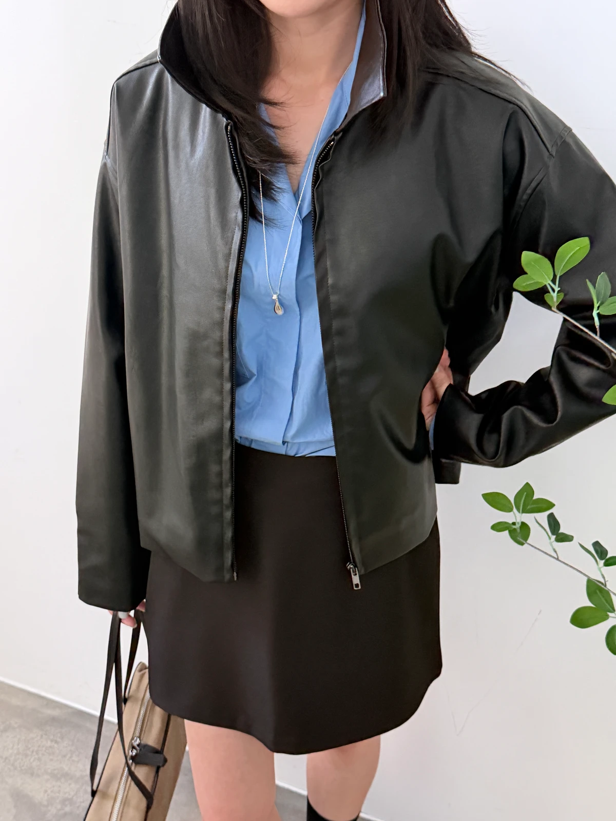 레더 심플 라이드자켓 상세 이미지 29