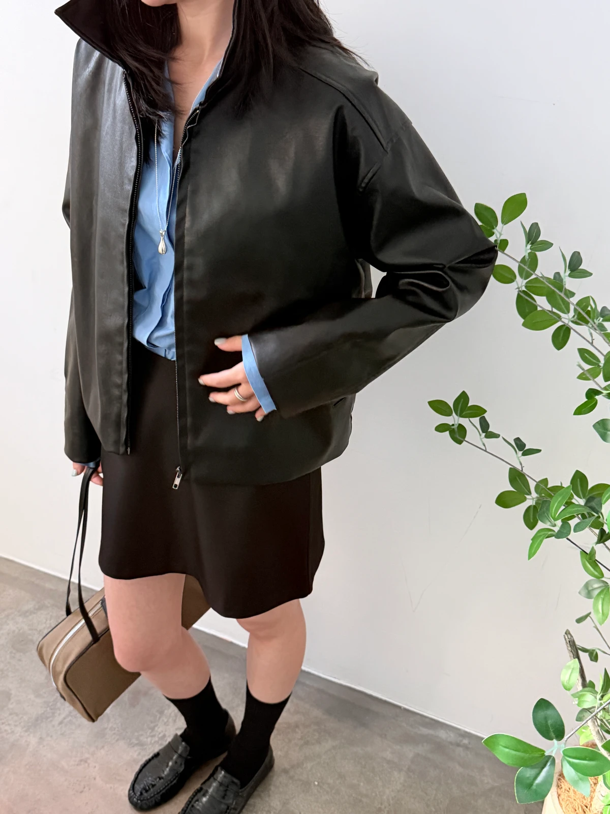 레더 심플 라이드자켓 상세 이미지 32