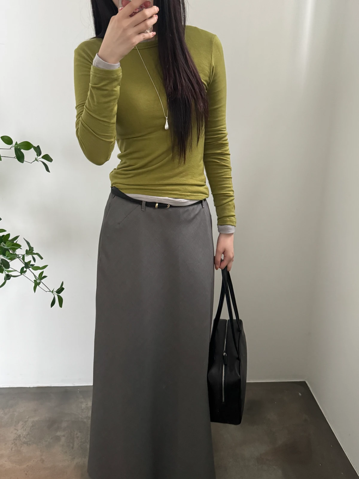 텐셀 레이어드 슬림 티셔츠  상세 이미지 12