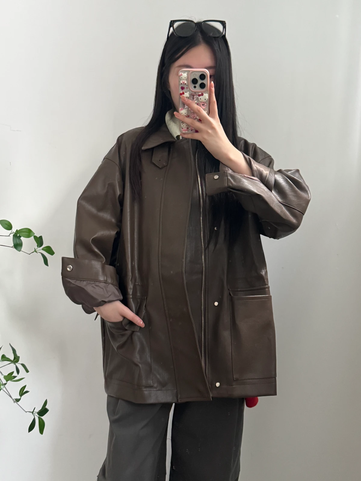 레오 오버핏 레더 자켓 상세 이미지 16